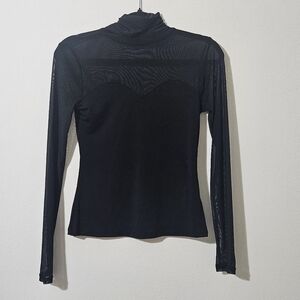 Intempo Mesh Turtleneck Top